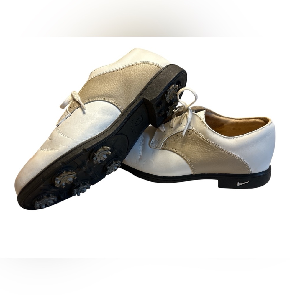 NIKE GOLF "Verdana Last"‎ Nike Air Comfort Leather Golf Shoes Size 7.5 Cleats